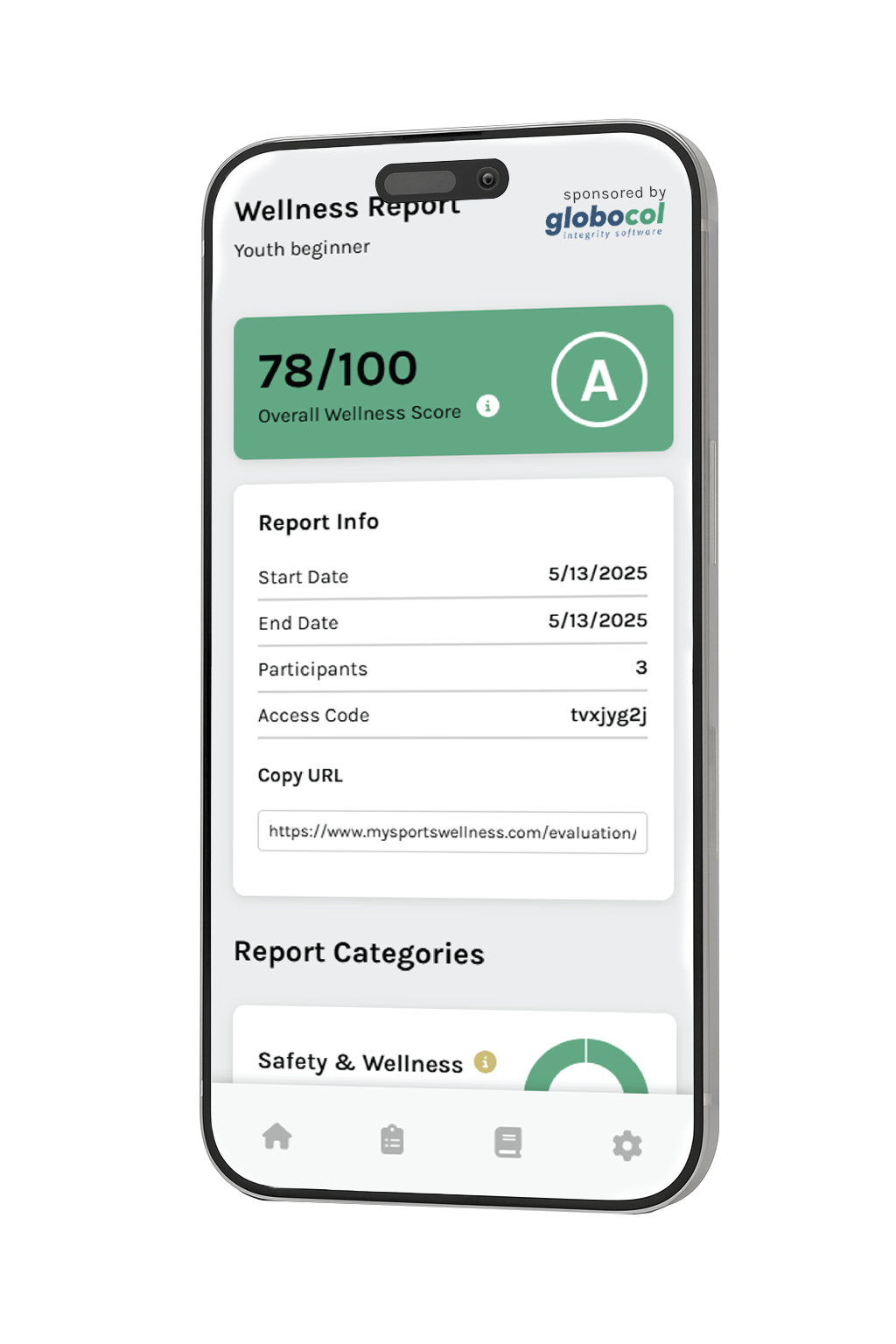 Sports Wellness mobile platform preview